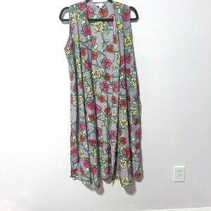 LuLaRoe Green long Sleeveless kimono medium